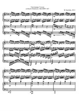 Vierstimmige Version zu Bachs Präludium c-Moll